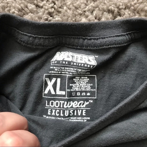 Loot Crate Master of the Universe Grey Shirt - Picture 3 of 4